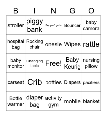 Julia and Kent Bingo Card