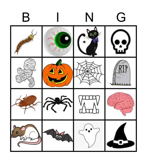 Halloween Bingo Card