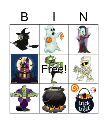 HALLOWEEN BINGO FLASHCARDS Bingo Card