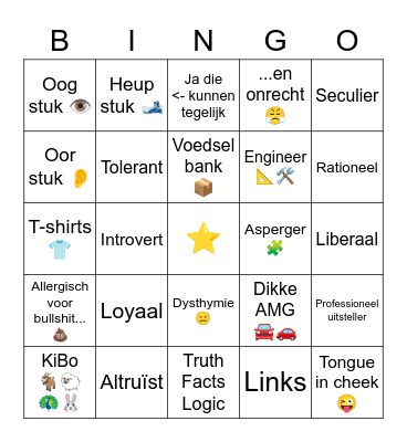 Paazverhalen Bingo Card
