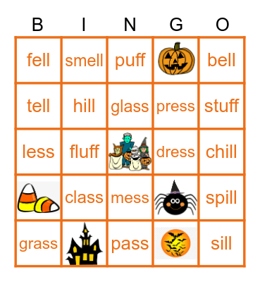 Bonus Letters Bingo Card