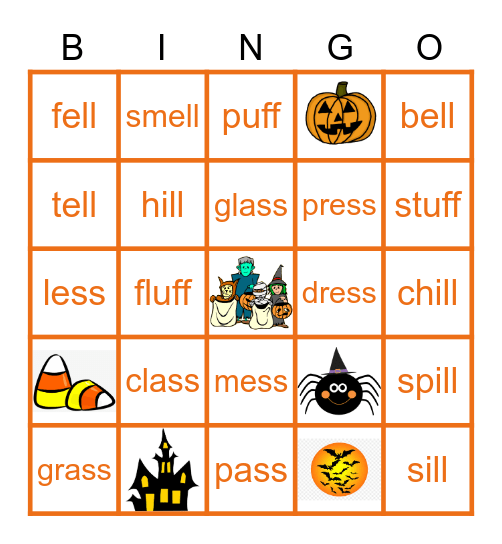 Bonus Letters Bingo Card