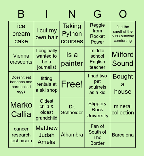 CS Fun Time Vol 2 Bingo Card