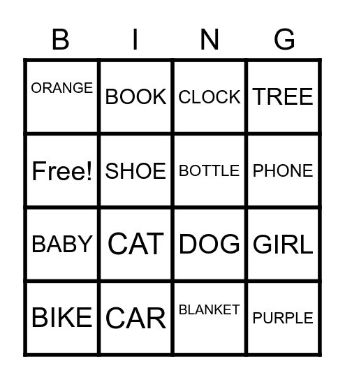 Tier 1 Bingo Card