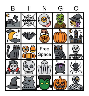 Halloween Bingo Card