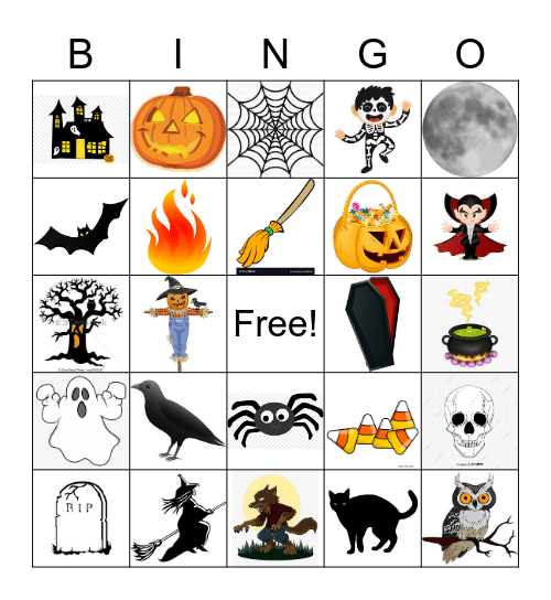 Halloween Bingo Card