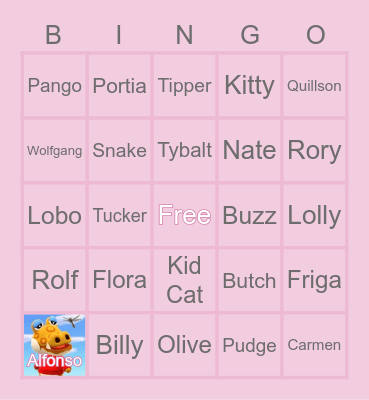 Animal Crossing Bingo by twitch.tv/coffeewithbee Bingo Card