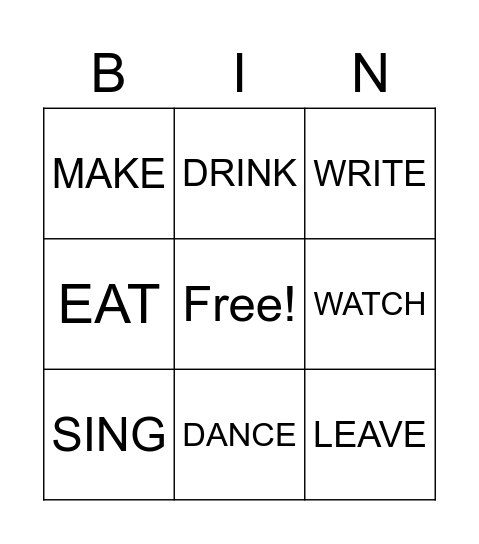 JUAN PABLO Bingo Card