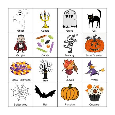 Halloween Bingo Card