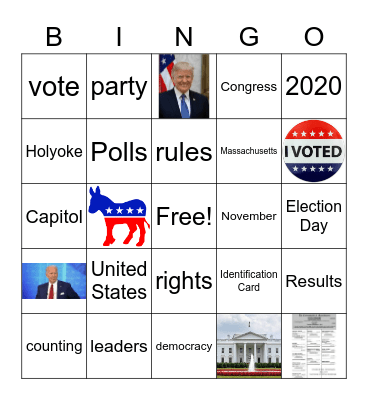 Elections Bingo Card