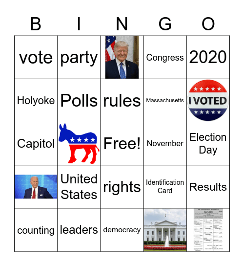 Elections Bingo Card