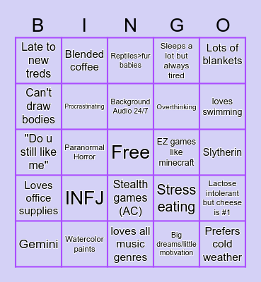 Alonna's Bingo Card