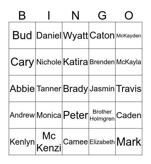 Get to Know You Bingo Card