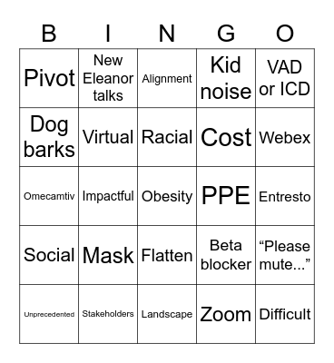 HF BINGO Card