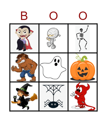 Halloween Bingo Card