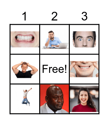 Feelings & Emotions Bingo Card