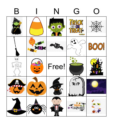 Halloween Bingo Card