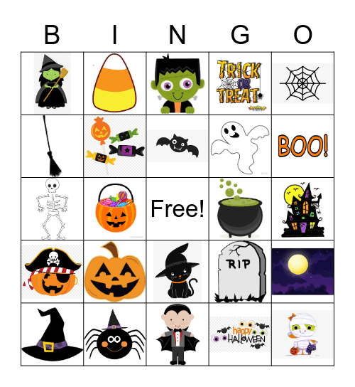 Halloween Bingo Card