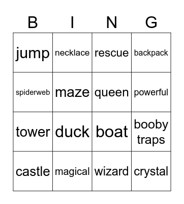 Dora the Explorer Bingo Card