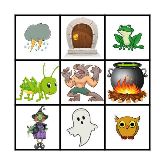 Halloween Bingo Card