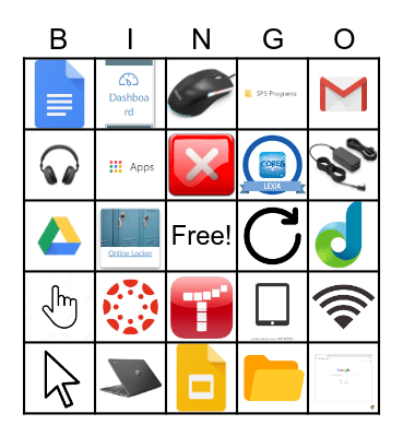 Technology Bingp Bingo Card