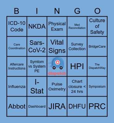 Educational Symposium Bingo 2020 Bingo Card