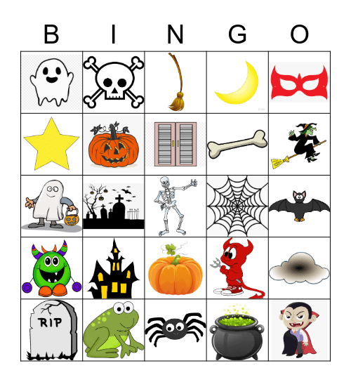 Halloween Bingo Card