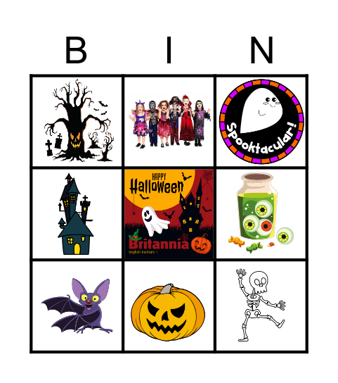 Halloween Bingo Card