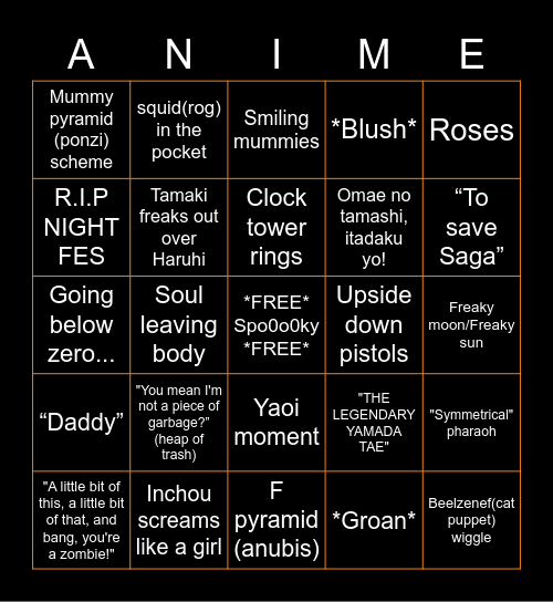 UBCANI HALLOWEEN 2020 Bingo Card