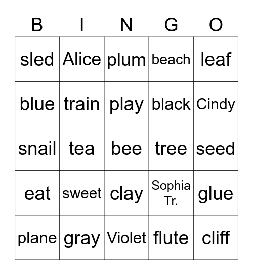 IB Bingo Card