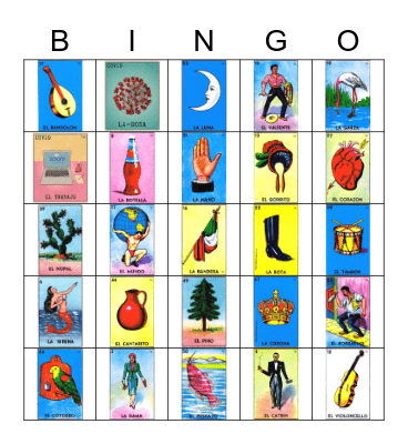 Loteria Bingo Card