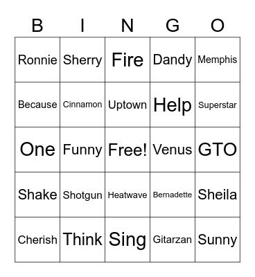 Super Round (One Word Titles) Bingo Card