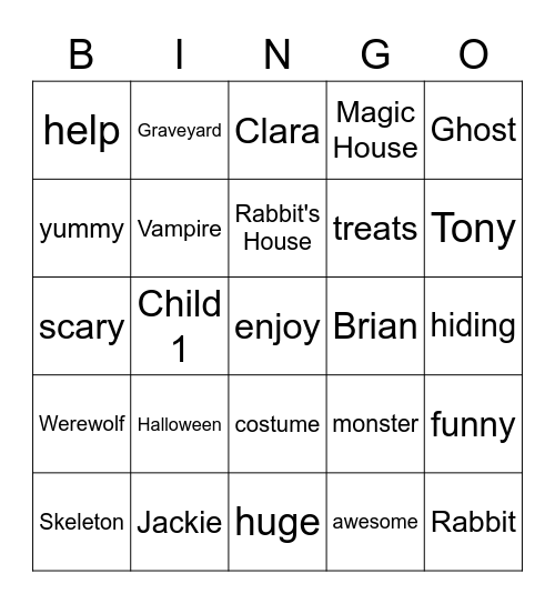 LJM2 Bingo Card