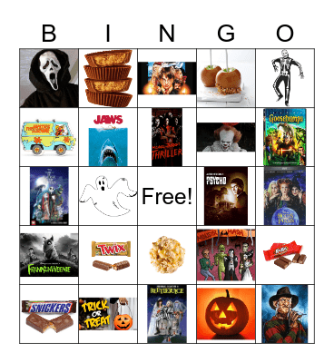 Halloween Bingo Card