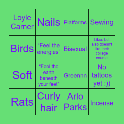 Leeshaaa Bingo Card