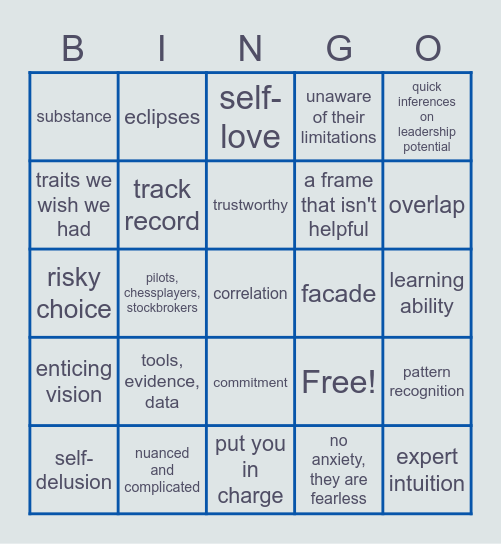 Tomas Chamorro Bingo Card