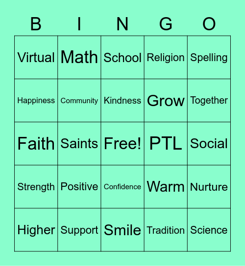 SMLS Special Bingo Card
