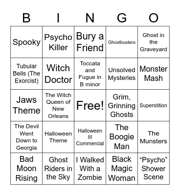 HALLOWEEN BINGO Card