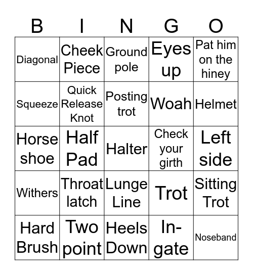 BARN BINGO Card