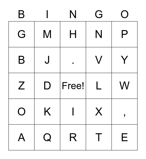 Dyl's bingo time Bingo Card