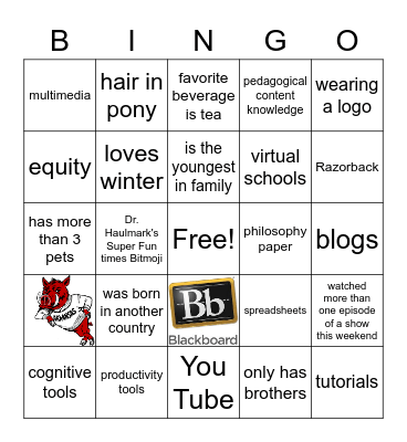 Chapter 7 Bingo Card