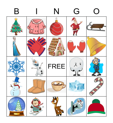 WINTER Bingo Card