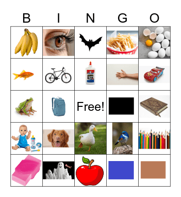 PRE KIDS Bingo Card