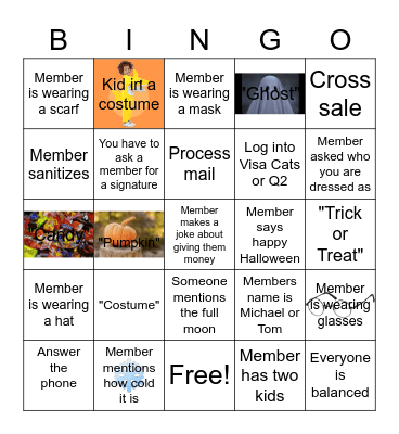 Halloween Bingo Card