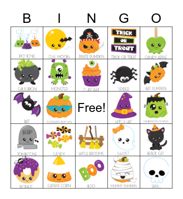 Halloween Bingo Card