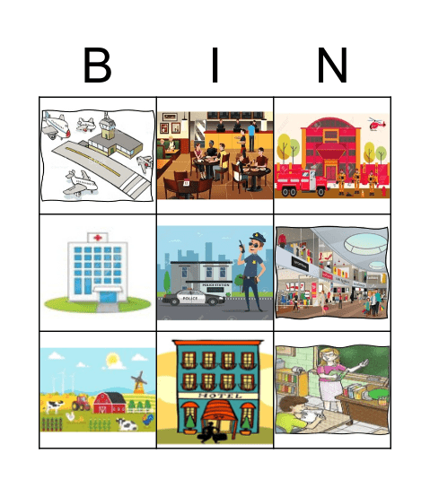 POCKETS 3-PLACES IN THE CITY Bingo Card