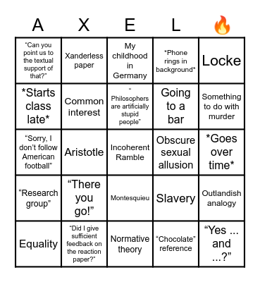 Lord Help Us All Bingo Card