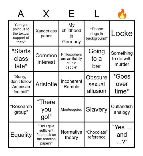 Lord Help Us All Bingo Card