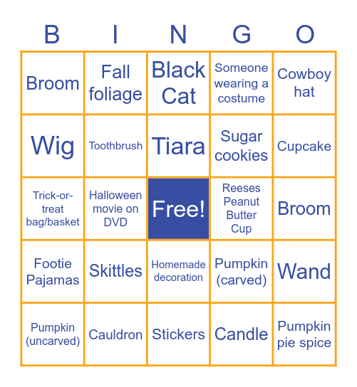 Burke Halloween Bingo #1 Bingo Card