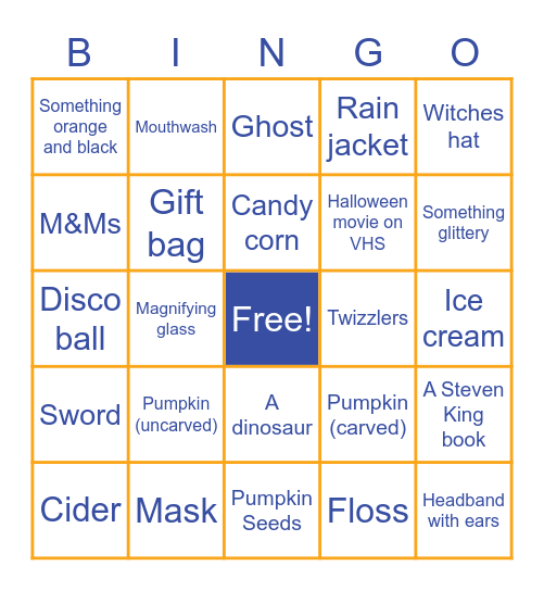 Burke Halloween Bingo #2 Bingo Card
